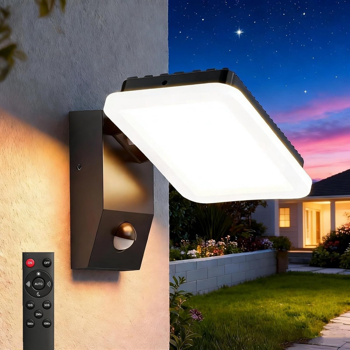Waterdichte LED Wandlamp met Bewegingsmelder voor Binnen en Buiten