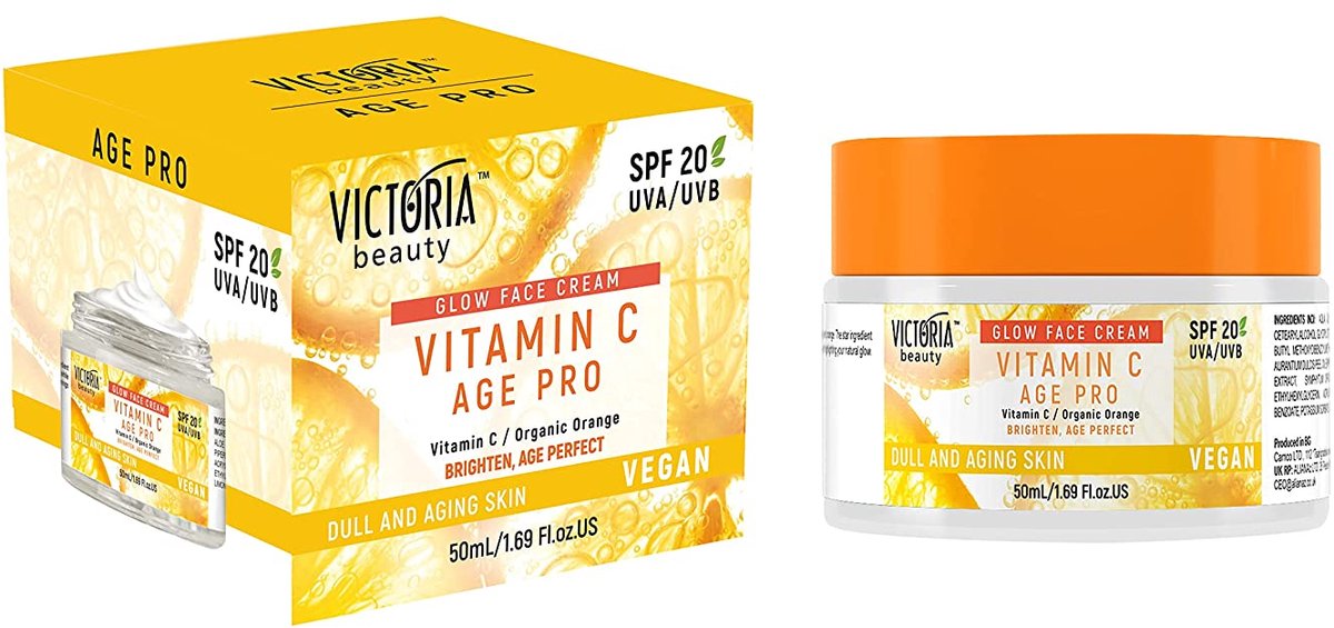 Victoria Beauty - Vitamine C dagcreme 50 ml (man/vrouw) SPF20