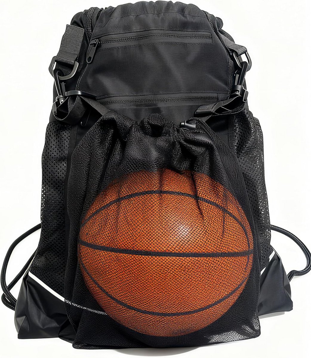 Sportrugzak Basketbal Voetbal Gymtas Opvouwbaar met Schoenenvak