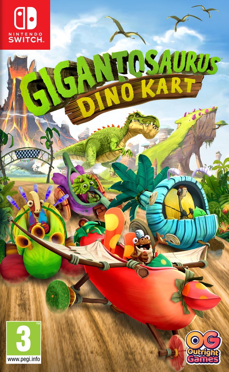 Video game for Switch Outright Games Gigantosaurus Dino Kart