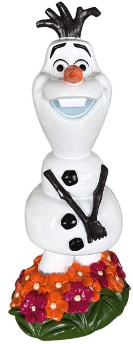 Disney Home 3D Statue - Frozen Olaf With Flowers