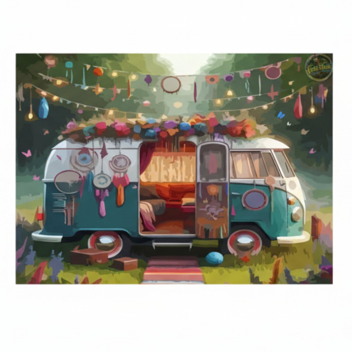Paint by numbers Volwassenen– schilderen op nummer – Creatieve hobby - Ontspanning Thuis - Cadeau idee - Compleet pakket - DIY decoratie - reizen - Boho - Free Spirit Van