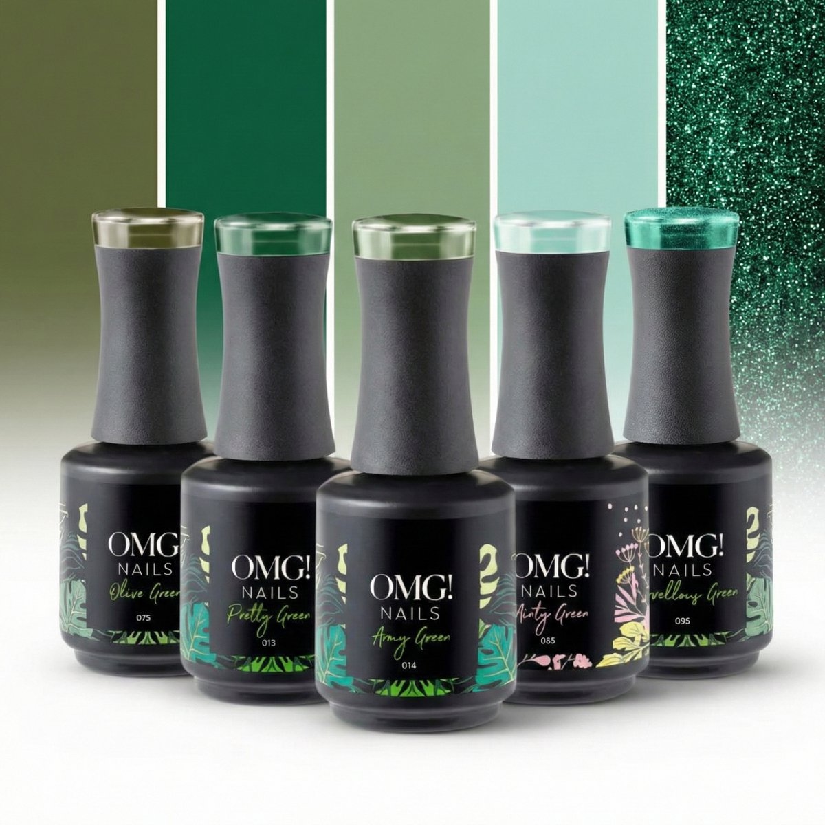 Limea OMG Gellak Set Green Set 5x 15ml - Gellak - Nagellak set - Groen tinten - Gel lak - OMG nails