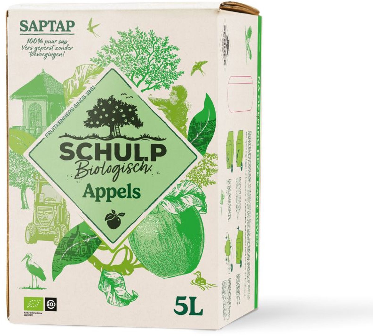 Schulp Appelsap saptap bio (5000ml)