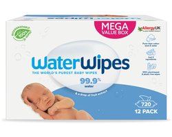 WaterWipes Billendoekjes Bio - 12 x 60 stuks - 720 doekjes