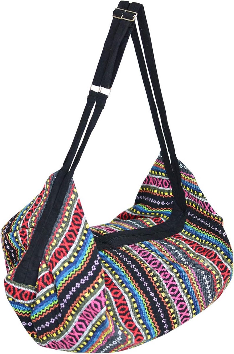 Grote Hobo Crossbody Tas Katoen Schoudertas Voor Dames Boho Stijl