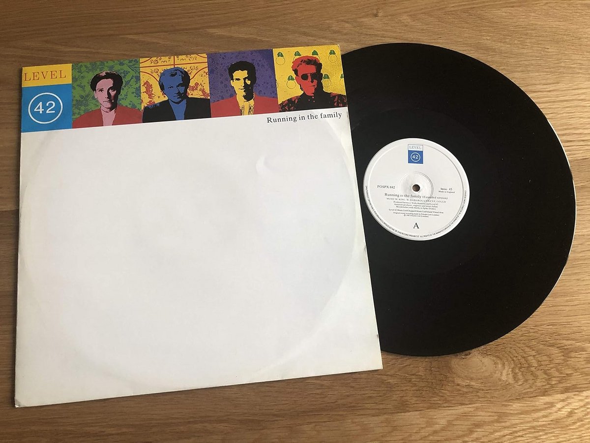 Running In The Family 12" Maxi Single Vinyl - 3 Tracks - 1987 Uitgave