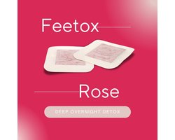 Feetox | Roos (64 stuks) | De pleister om extra vuilstoffen vanuit je lichaam te laten absorberen. Help je immuunsysteem.