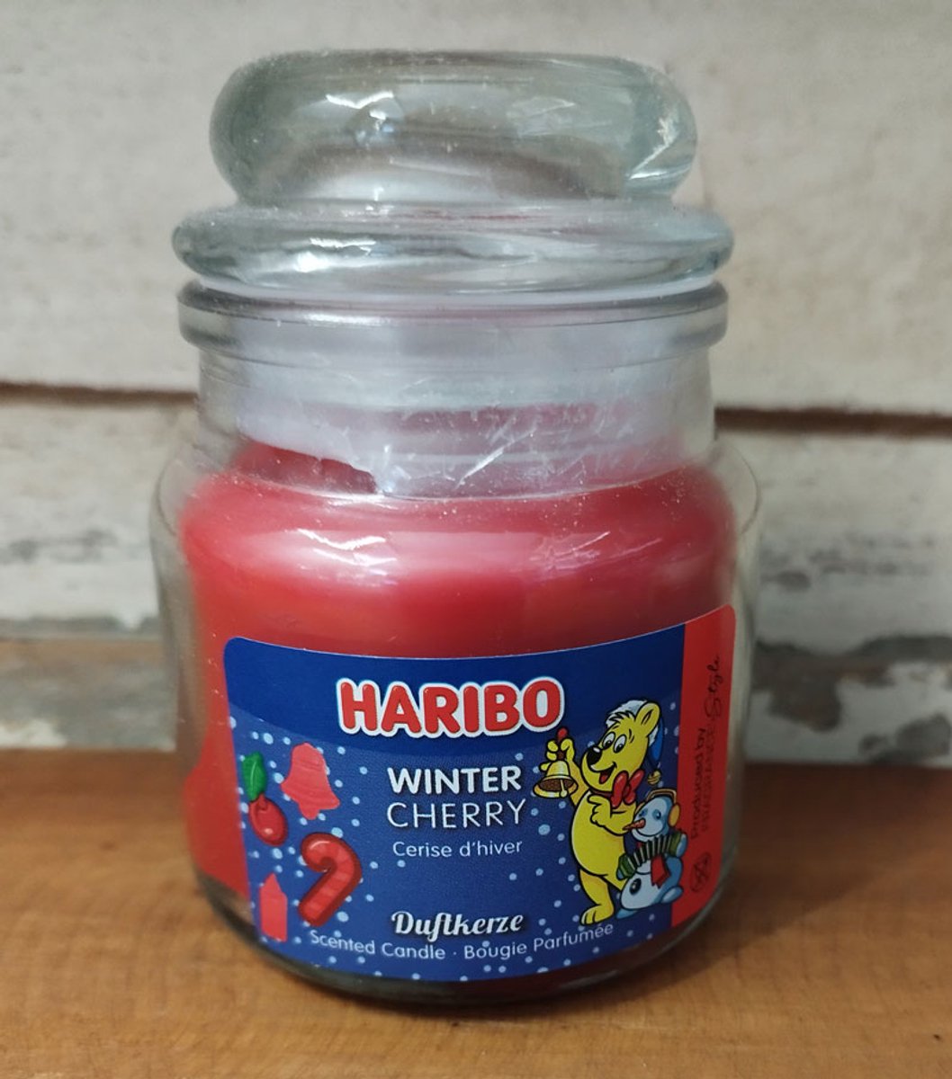 Haribo geurkaars winter cherry