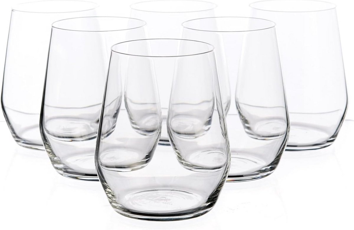 Set van 6 Whisky Tumbler Glazen 38 cl
