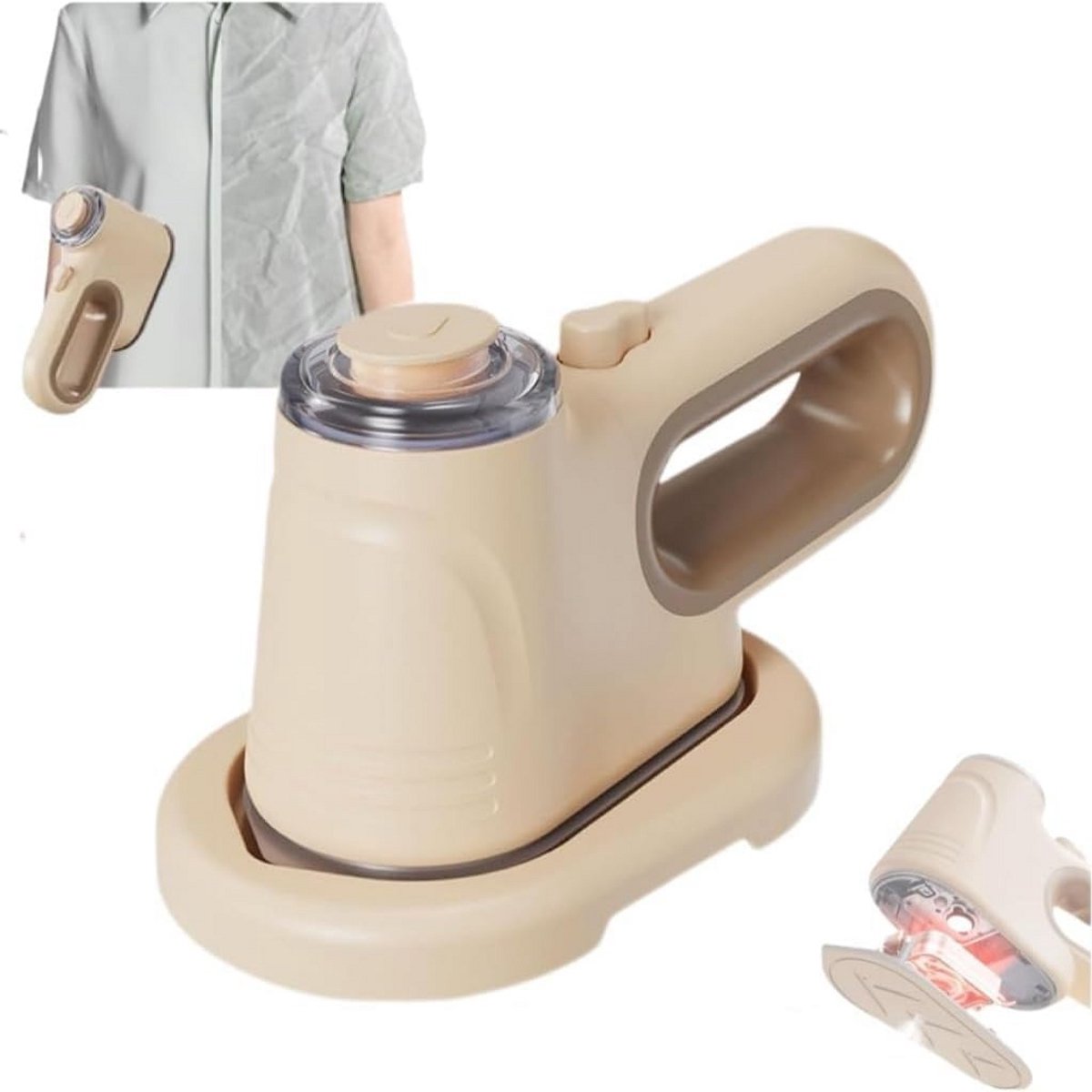 Draagbare Stoomreiniger voor Kleding - Handstoomapparaat 1000W met Vacuümfunctie voor Reizen en Thuis