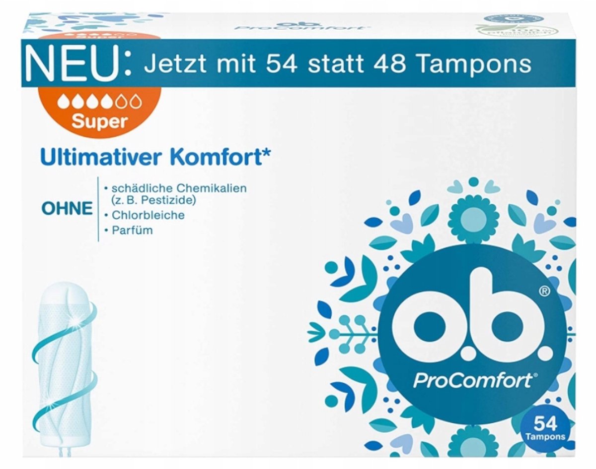 7x O.B. Tampons Pro Comfort Super 54's