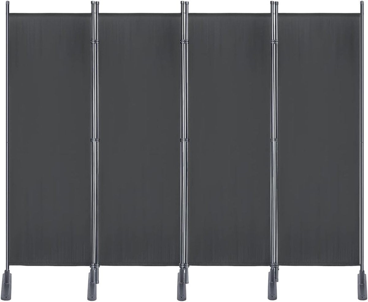 Aufun Opvouwbare Kamerscherm – 225x180cm – Verstelbaar – Binnen/Buiten voor Kantoren, Tuinen (Donkergrijs)