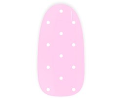 Maniac Nails Gellak Stickers – Pink Polka Dots – 28 stickers voor 2 manicures – 14+ dagen zonder chippen – Uitharden met UV-lamp – French manicure Gel Nagelstickers – Gel Nail Wraps