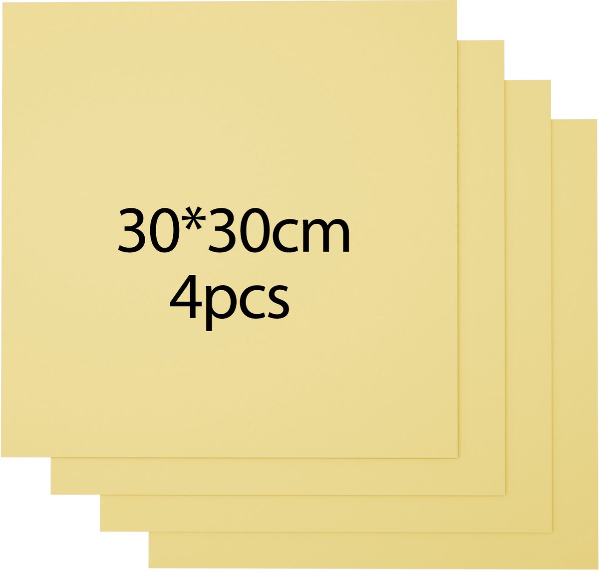 Creatorally 4 PCS Gekleurd Multiplex Plaat - 3 mm - Lindenhout voor Lasersnijden - 30 x 30 cm - Lasertriplex voor Snijden en Graveren - Onbehandeld Houten Plaat voor DIY Houtbranden - Goud - laserhout