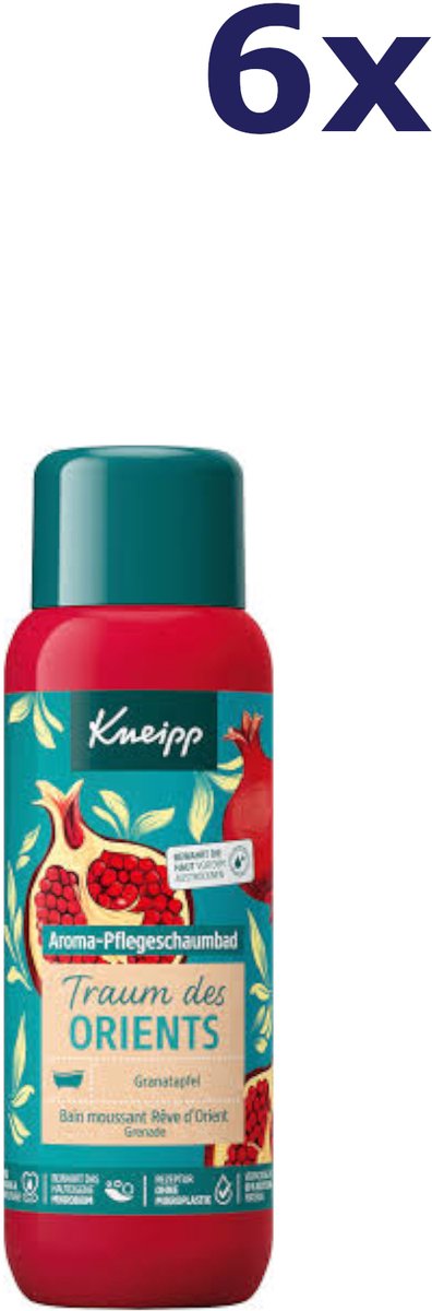 6x Kneipp Aroma badschuim 400ml Traum des Orients