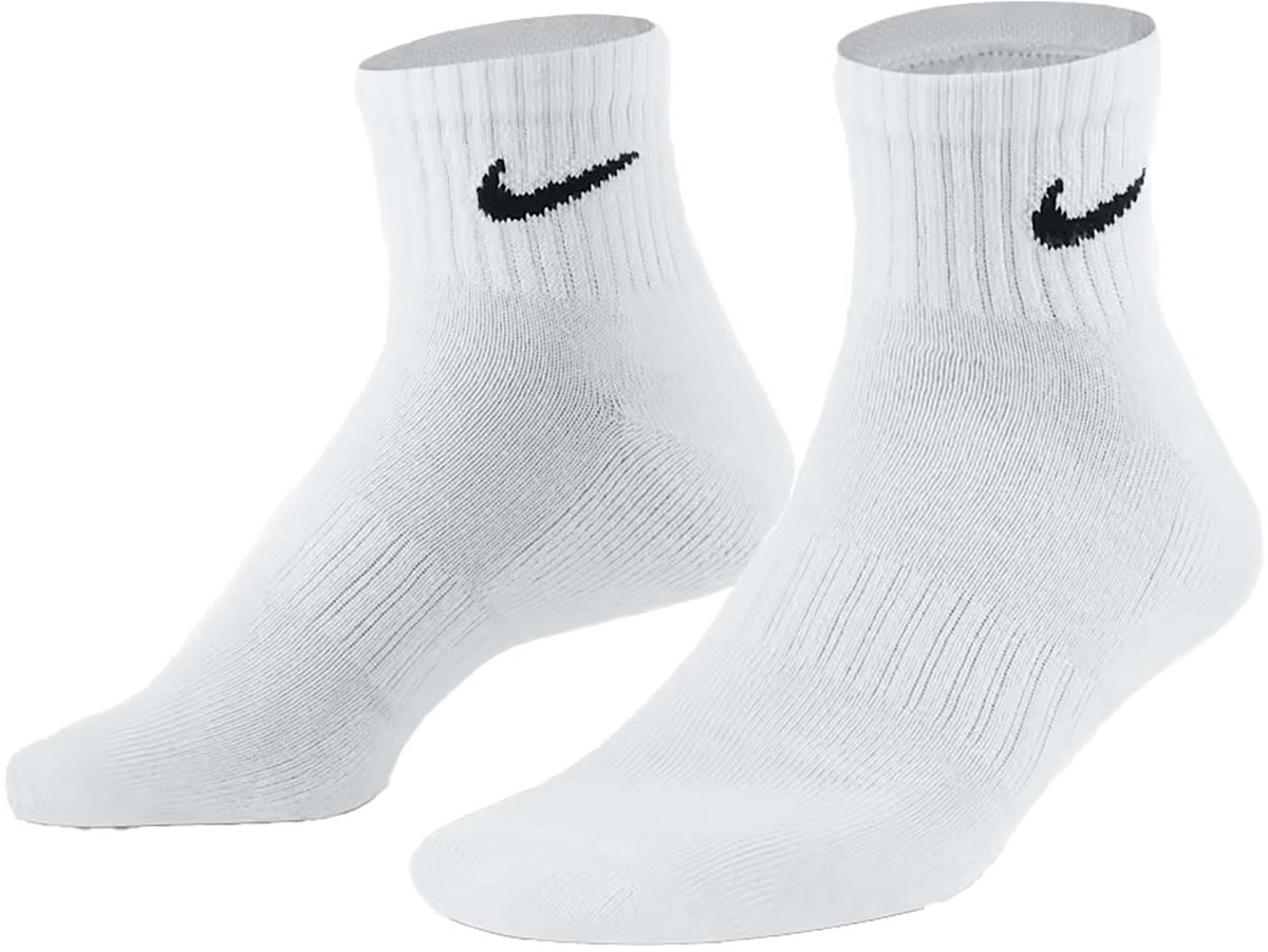 Nike Everyday Cushion Ankle Sokken Sokken (regular) - Maat 38-42 - Unisex - wit/zwart — cadeau in Cadeau-ideeën - foto 2