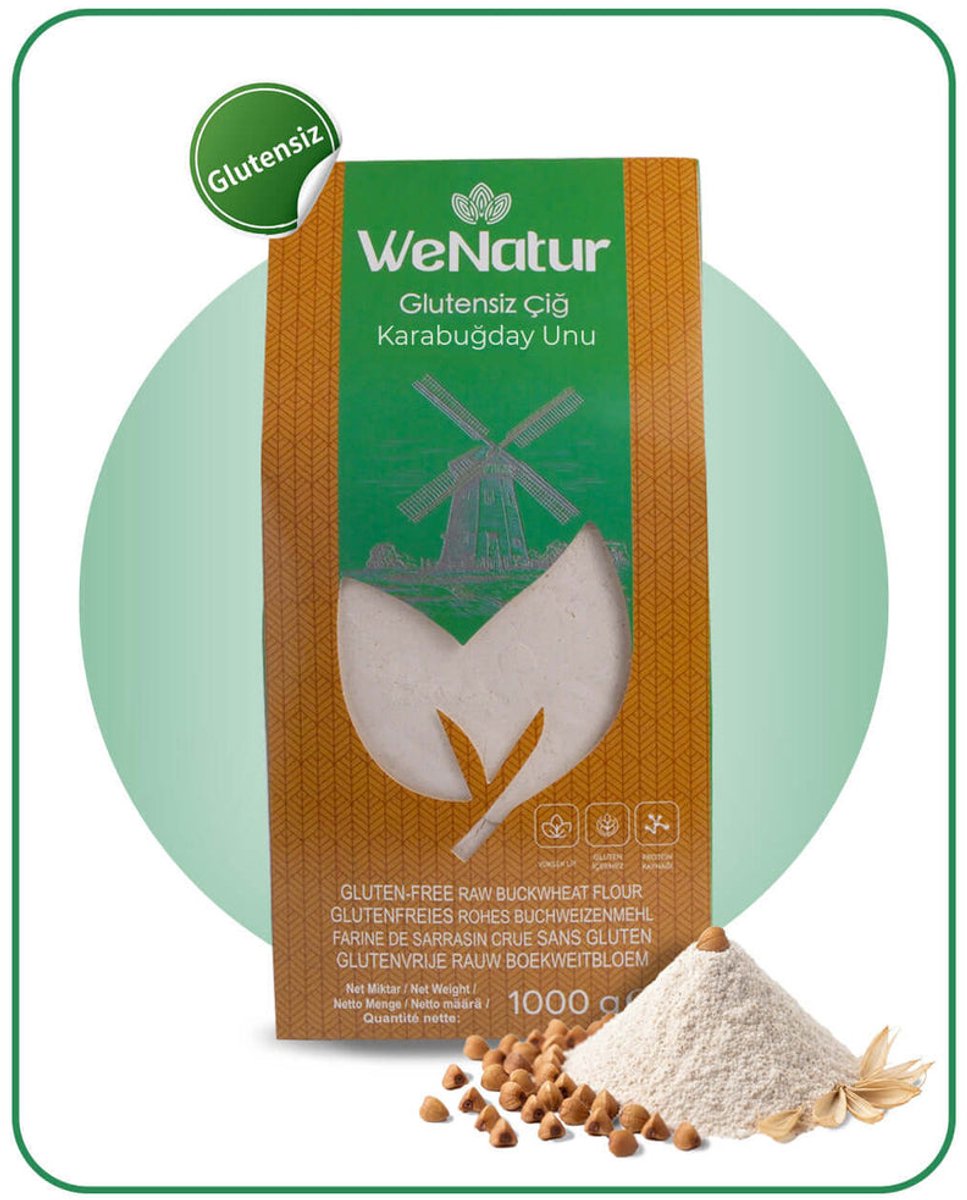 Wenatur Glutenvrij Rauw Boekweitmeel (Gretsjka) 1 kg – Natuurlijk & Voedzaam