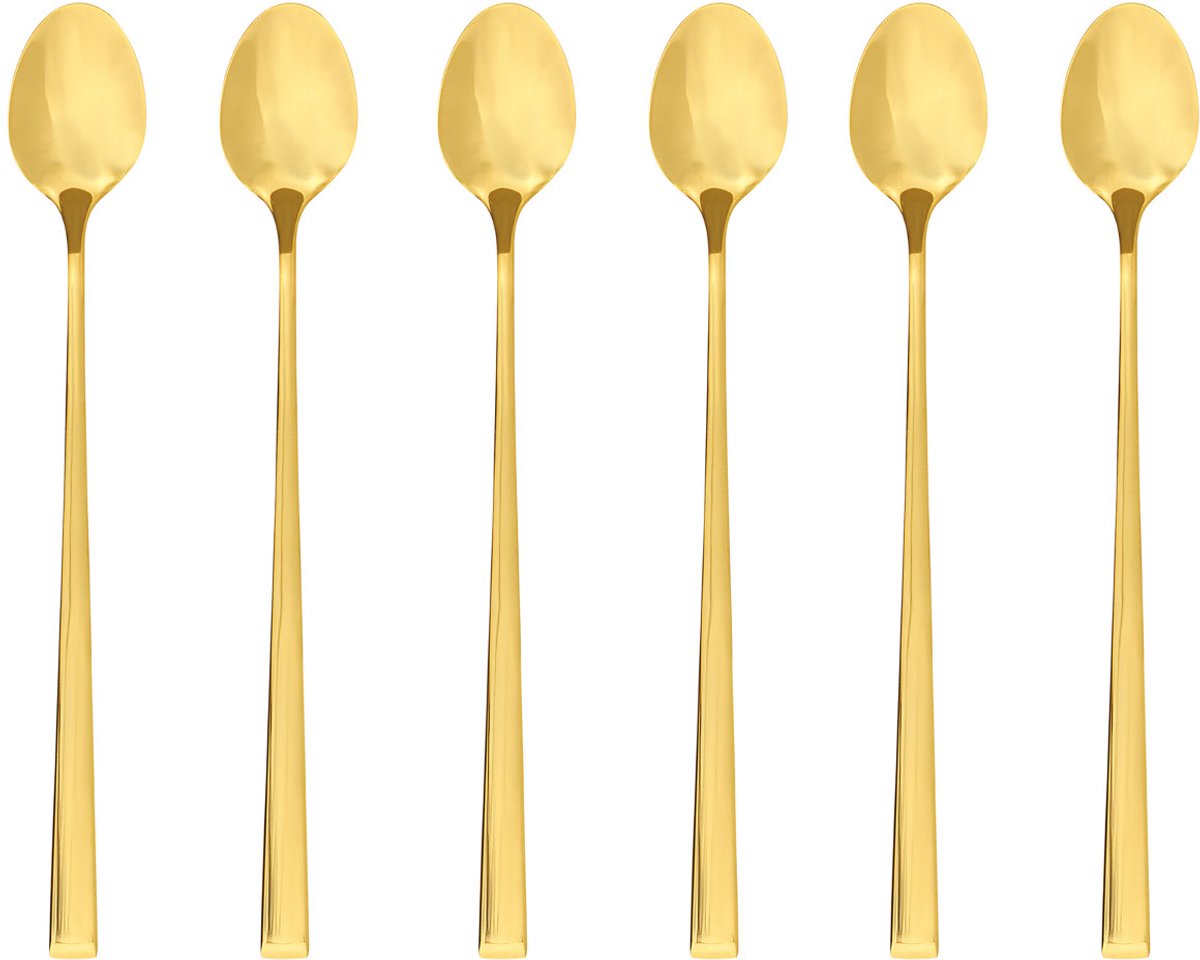 Ambition Como - Set van 6 lepels - dessertlepels - Goudkleurig