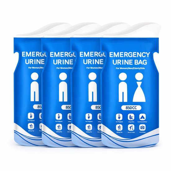 S&D | Nood Toilet - Plaszakjes voor Noodgevallen - Voor mannen en vrouwen - Wegwerp Plastuit