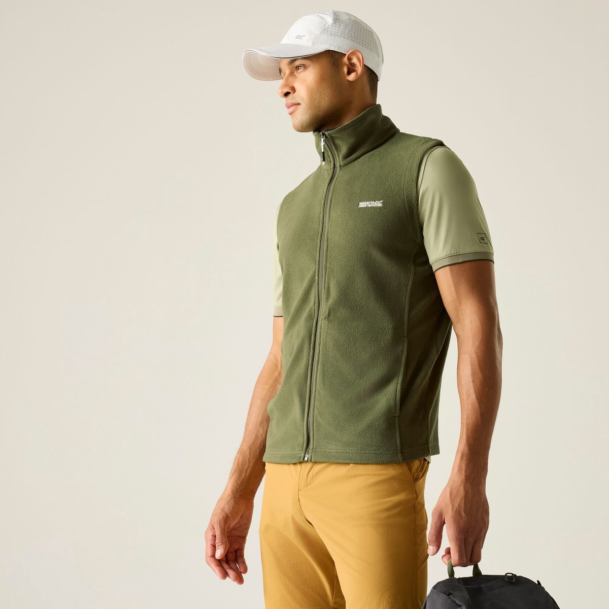 Bodywarmer Heren Tobias Voor Hiking Groen