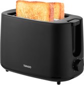 Tomado TBT1000B - Grille-pain compact - Toaster - 2 fentes longues - 7 positions - Zwart