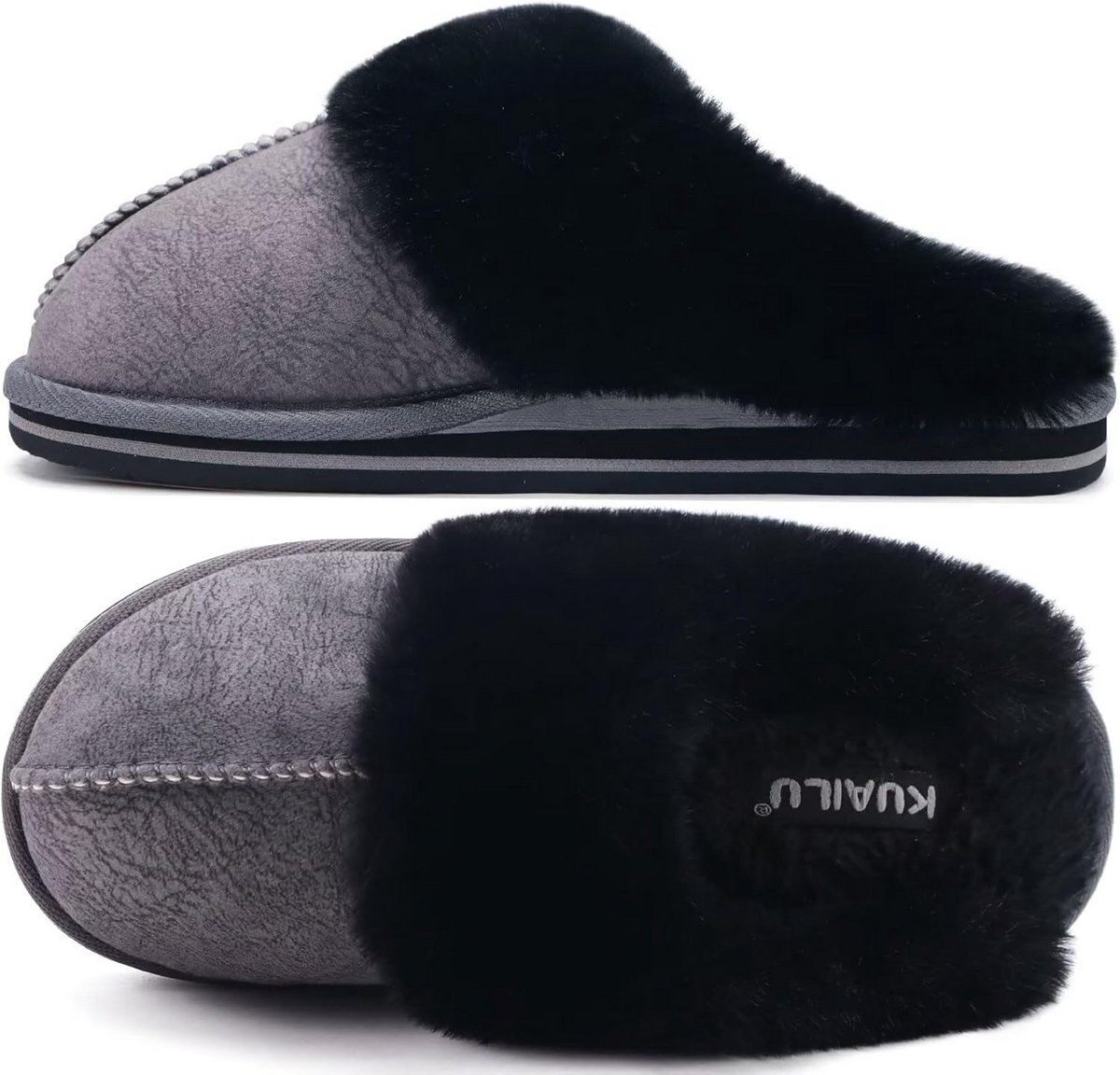 Warme Dames Pantoffels met Memory Foam Zool - Antislip Binnen en Buiten
