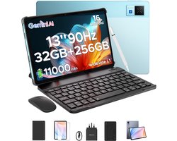 DOOGEE U13 VIP Android Tablet - 13 inch - met toetsenbord/gamepad/muis-32GB+256GB/2TB gaming tablet- 11000mAh batterij-vier speakers-13MP + 5MP camera aan de achterkant - octa-core processor-ondersteunt 2.4G+5G WLAN - Bluetooth 5.0-gezichtsherkenning