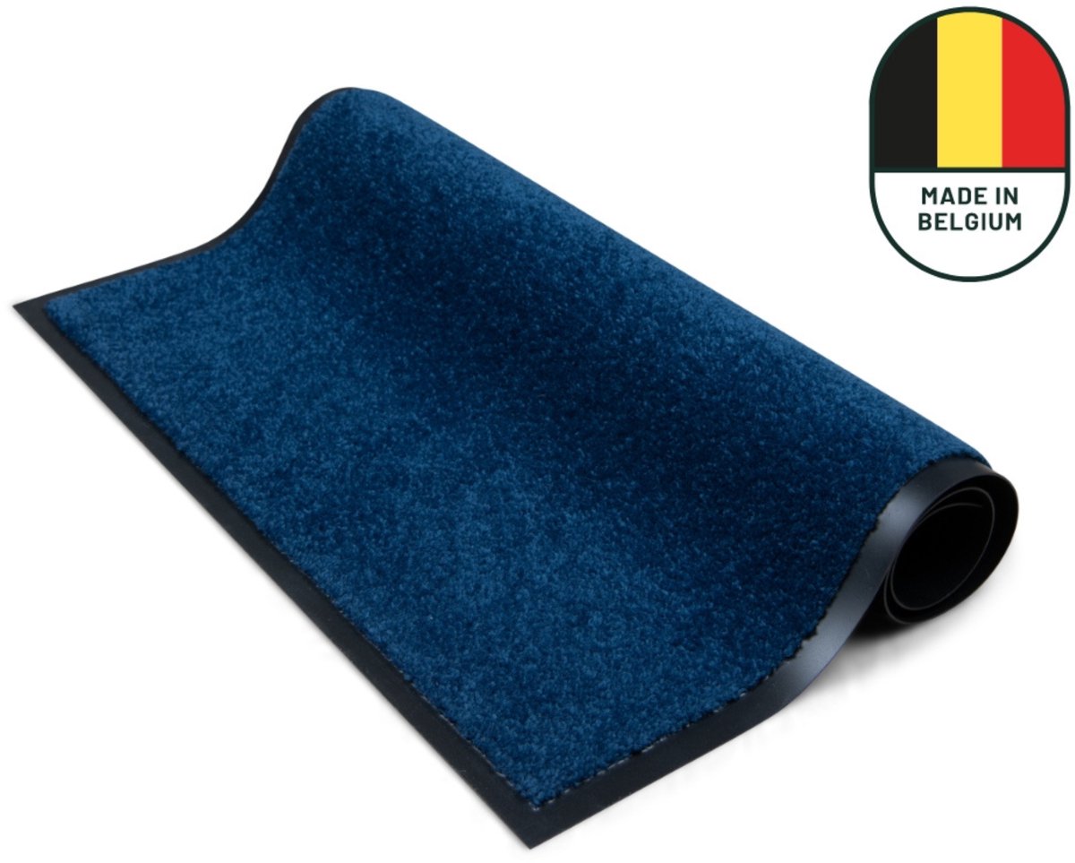 Studio M Deurmat - Deurmat Binnen - Droogloopmat - 90x150 cm - Color Pro - Donkerblauw - Schoonloopmat - Antislip Deurmat - Extra Sterk - Gemaakt in België