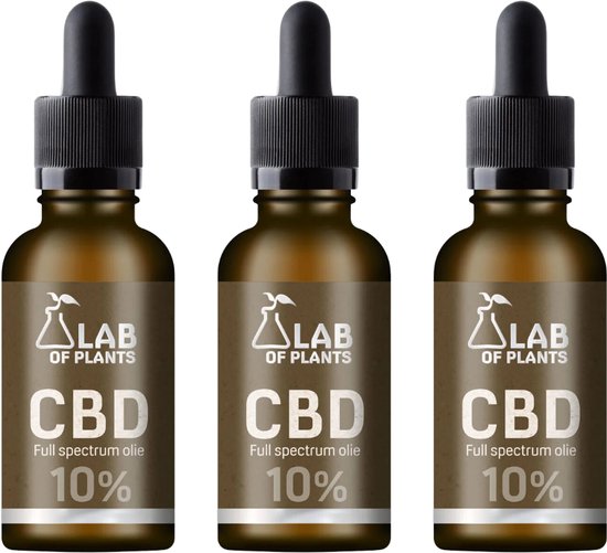 3 stuks voordeelbundel - CBD-olie 10% – 3 x 10 ml – Premium kwaliteit – Full Spectrum
