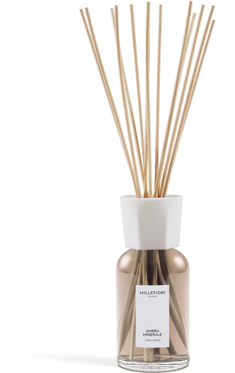 Millefiori Milano - Geurstokjes 500 ml - Ambra Minerale - 9 tot 12 maanden
