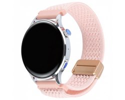 Nylon bandje - geschikt voor Garmin Vivoactive 4 / Venu 3 / Venu 2 / Forerunner 255 / Forerunner 265 / 570 (47mm) en Polar Vantage M / M2 / V3 / Grit X (Pro) - roze