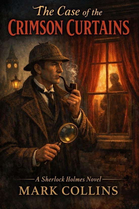 The Case of the Crimson Curtains - cover