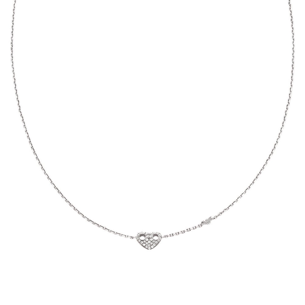 Emporio Armani EG3646040 Dames Collier 38 cm - Zilverkleurig