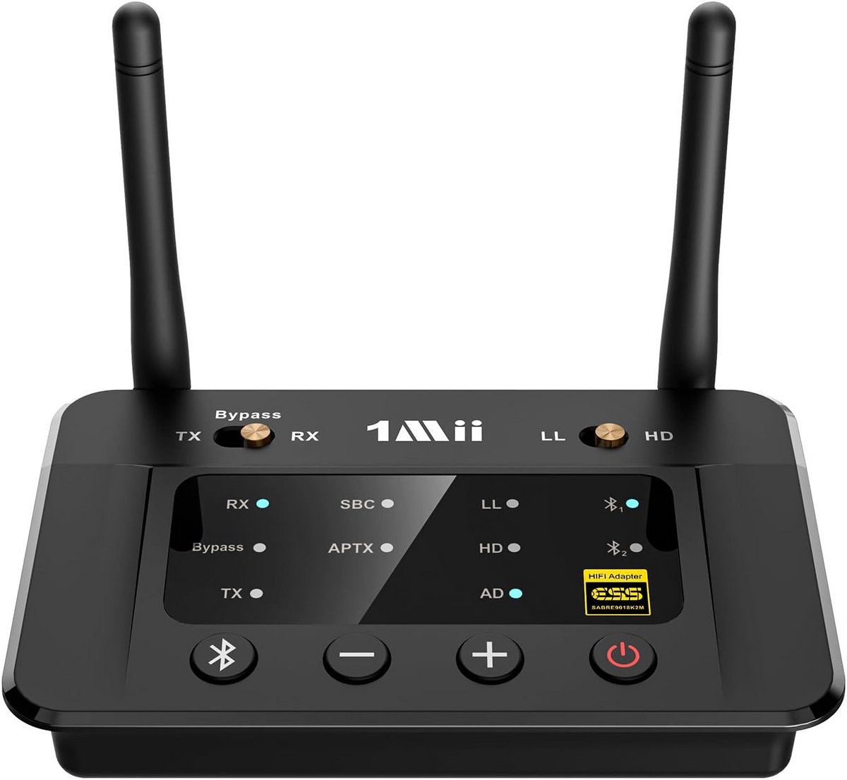 Bluetooth 5.0 Zender Ontvanger voor Home Stereo TV - AptX HD Low Latency & Optische DAC