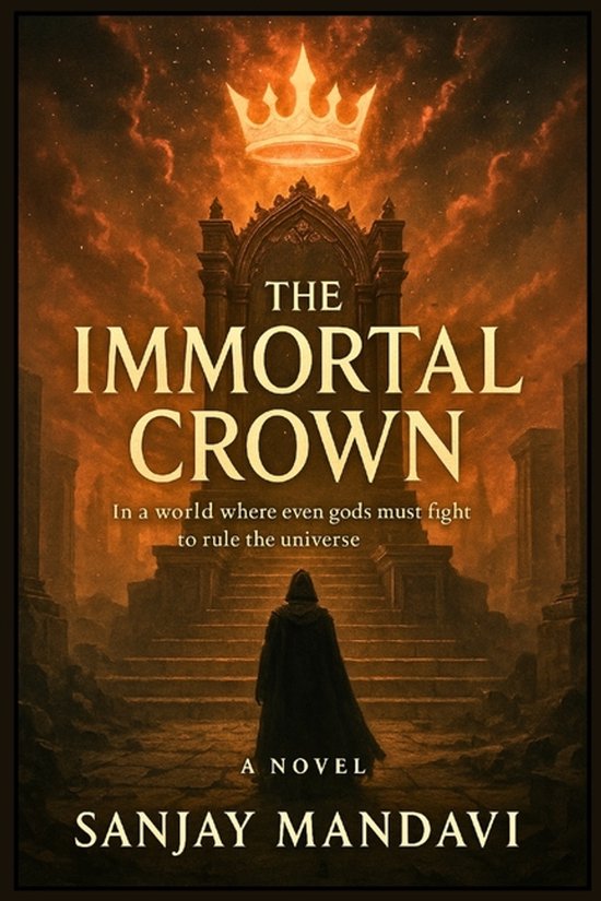 Superhero Fiction Novel by Sanjay Mandavi-The Immortal Crown - cover
