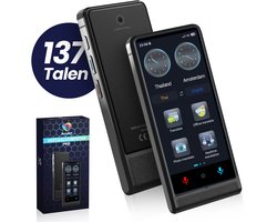 Inventid® AI Vertaalcomputer - Vertaal Apparaat - Zwart - Slimme Vertaler met AI - 137+ Talen - Draagbare Vertaler - Lange Batterijduur