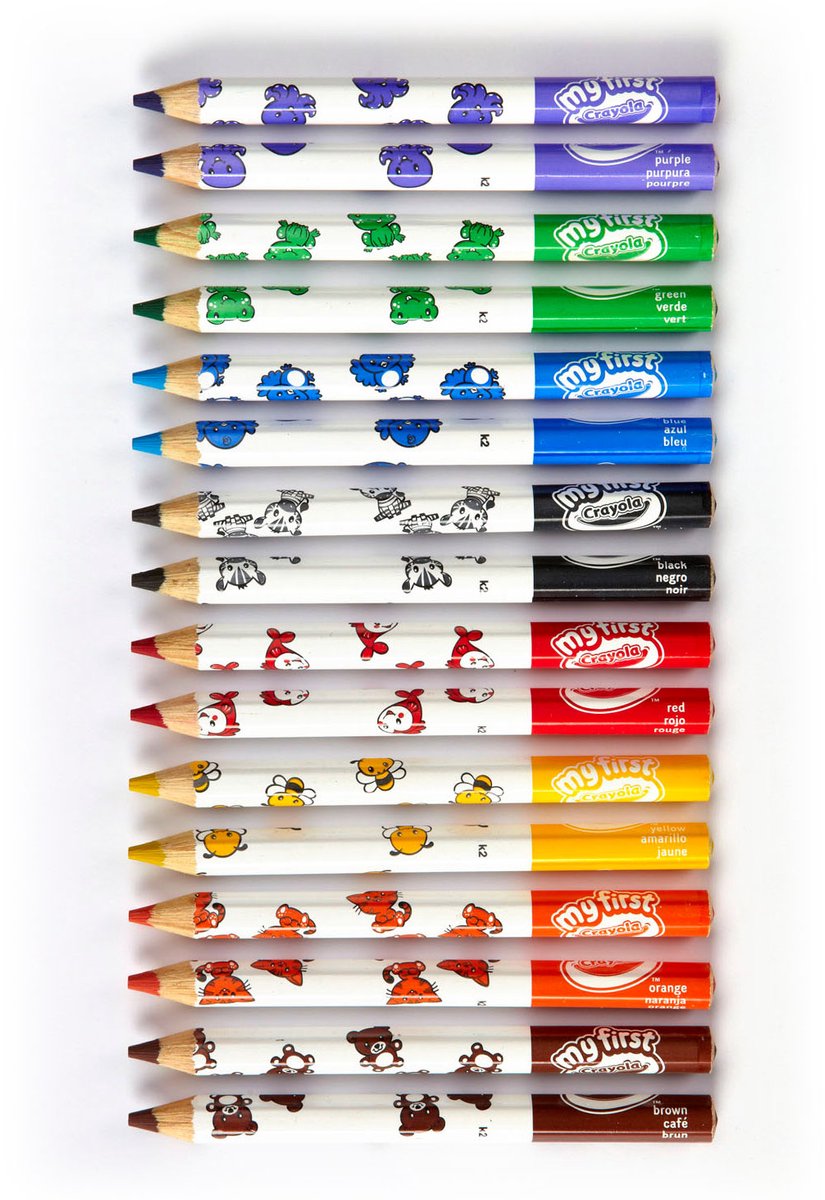 Crayola - Mini Kids - Potlood - 8 Dikke Kleurpotloden Voor Kinderen — afbeelding 4
