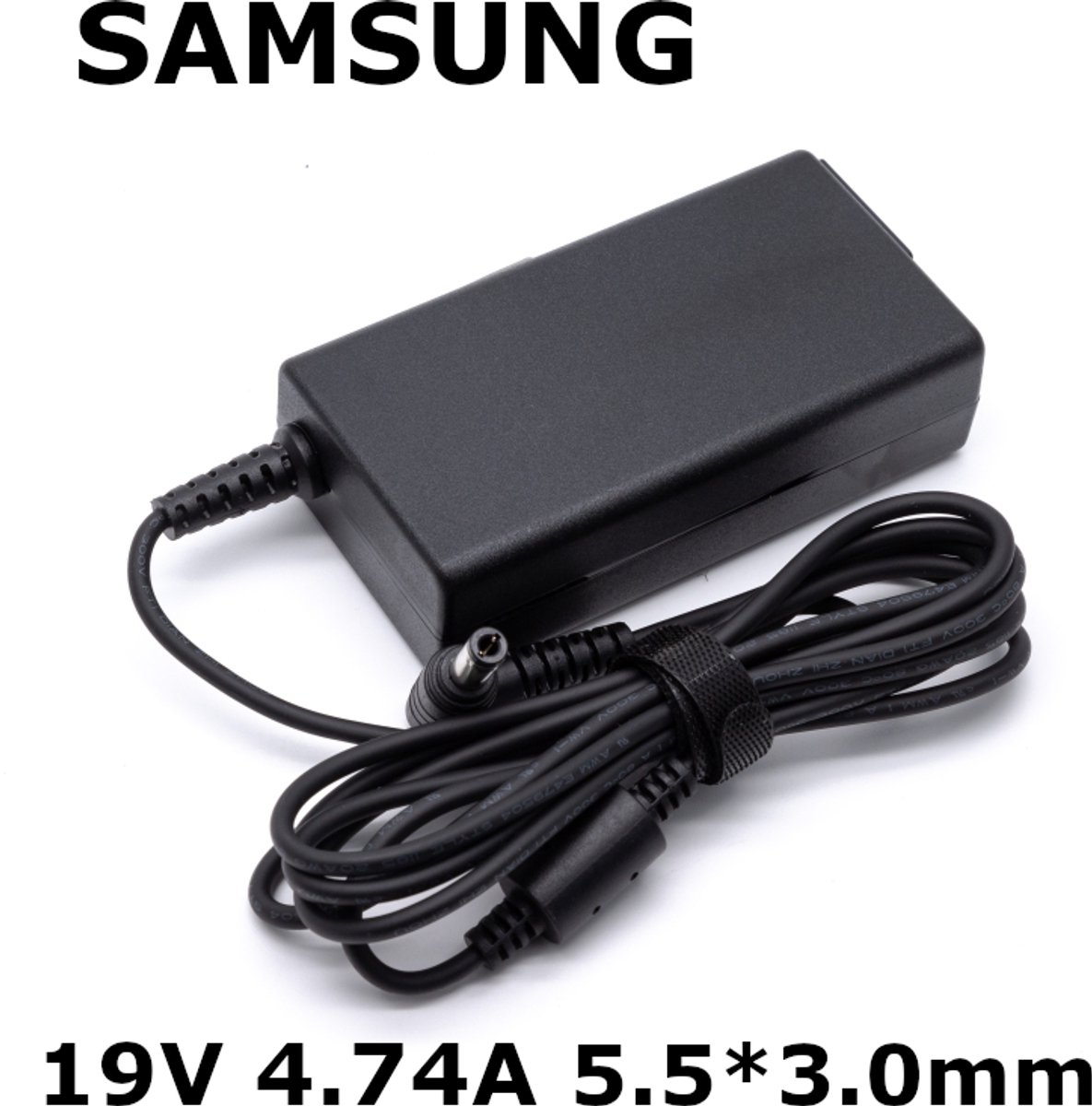 EISENZ Laptop Adapter Geschikt voor Samsung 19V 4.74A – Plug 5.5x3.0mm – Snelladen – Hoge Compatibiliteit - EZ1142