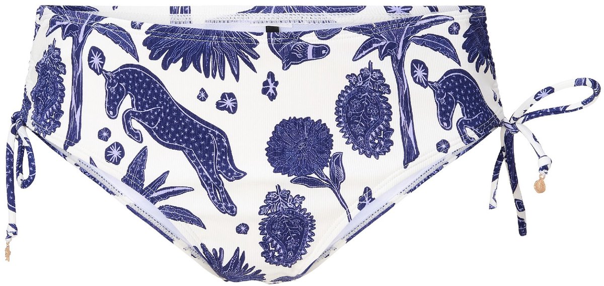 LingaDore Bikini Short Blue white print