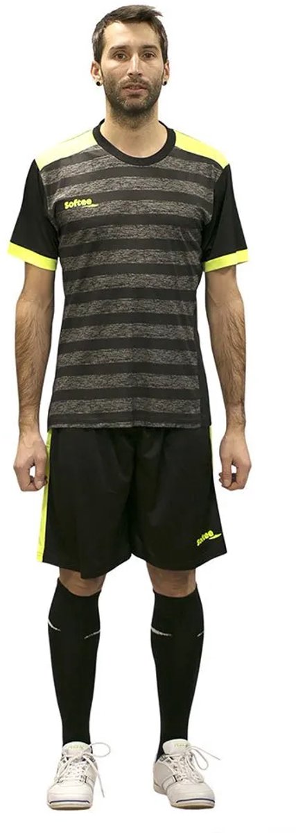 Softee Leader Korte Mouw Set Zwart L Man