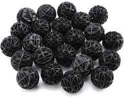 Poreuze filter ballen voor aquarium vijver - Set van 50 stuks met katoen - Waterfilter media - Geschikt voor waterval fontein - Biochemisch - Diameter 56 mm