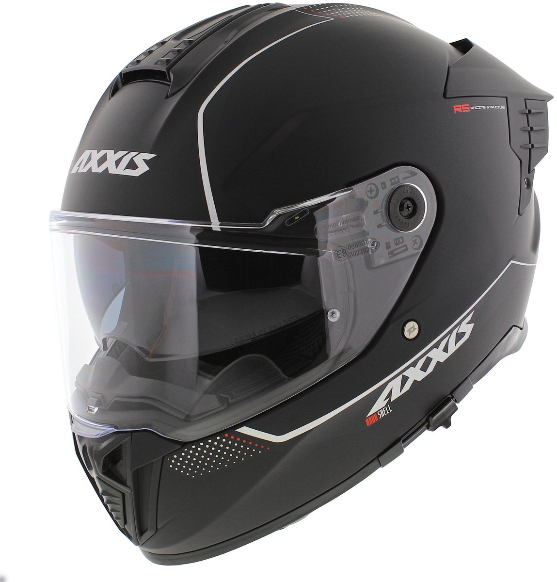 Axxis Hawk SV Evo Integraalhelm solid mat zwart XS - Motorhelm / Brommerhelm