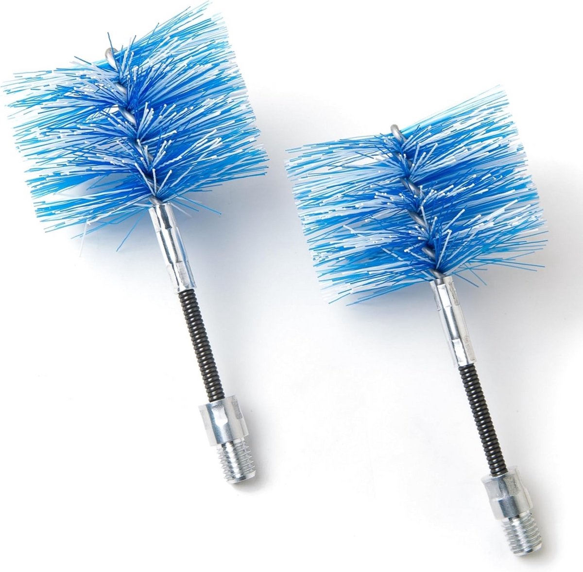 Set van 2 Flexibele Nylon Borstels voor Pelletkachel Rookkanaal Reiniging (80 mm)