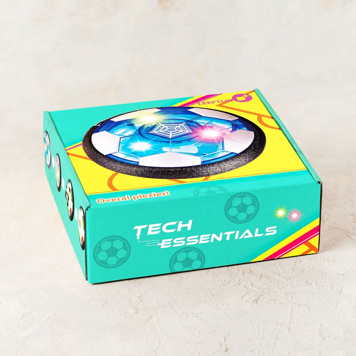 4-Pack Tech Essentials Hover Bal - 18cm - Led Verlichting - Oplaadbaar - Zwevende - Zachte Binnen Voetbal - Indoor Air Speelgoedbal - Kinderen — afbeelding 7