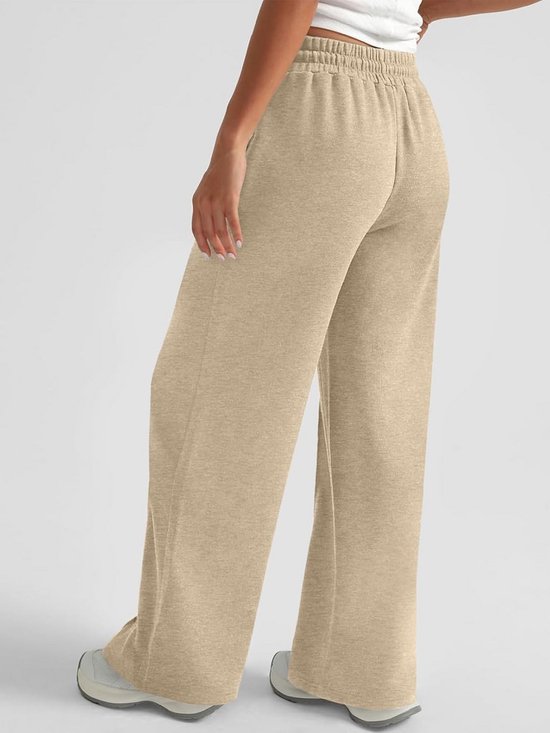 Dames Trainingsbroek Hoge Taille Elastisch met Zakken voor Sport en Casual Gebruik — afbeelding 2