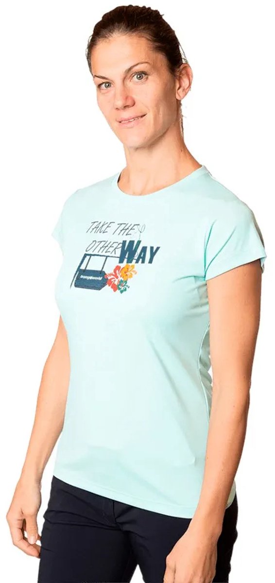 Trangoworld Myra T-shirt Met Korte Mouwen Vrouw Fair Aqua