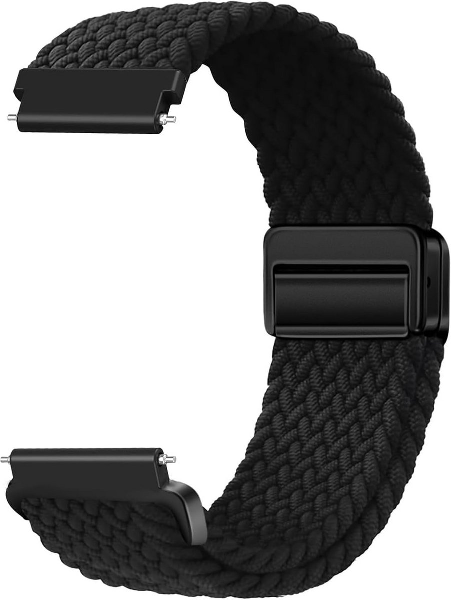 Elastische Nylon Horlogeband Gevlochten 18mm 20mm 22mm Snelkoppeling voor Dames en Heren