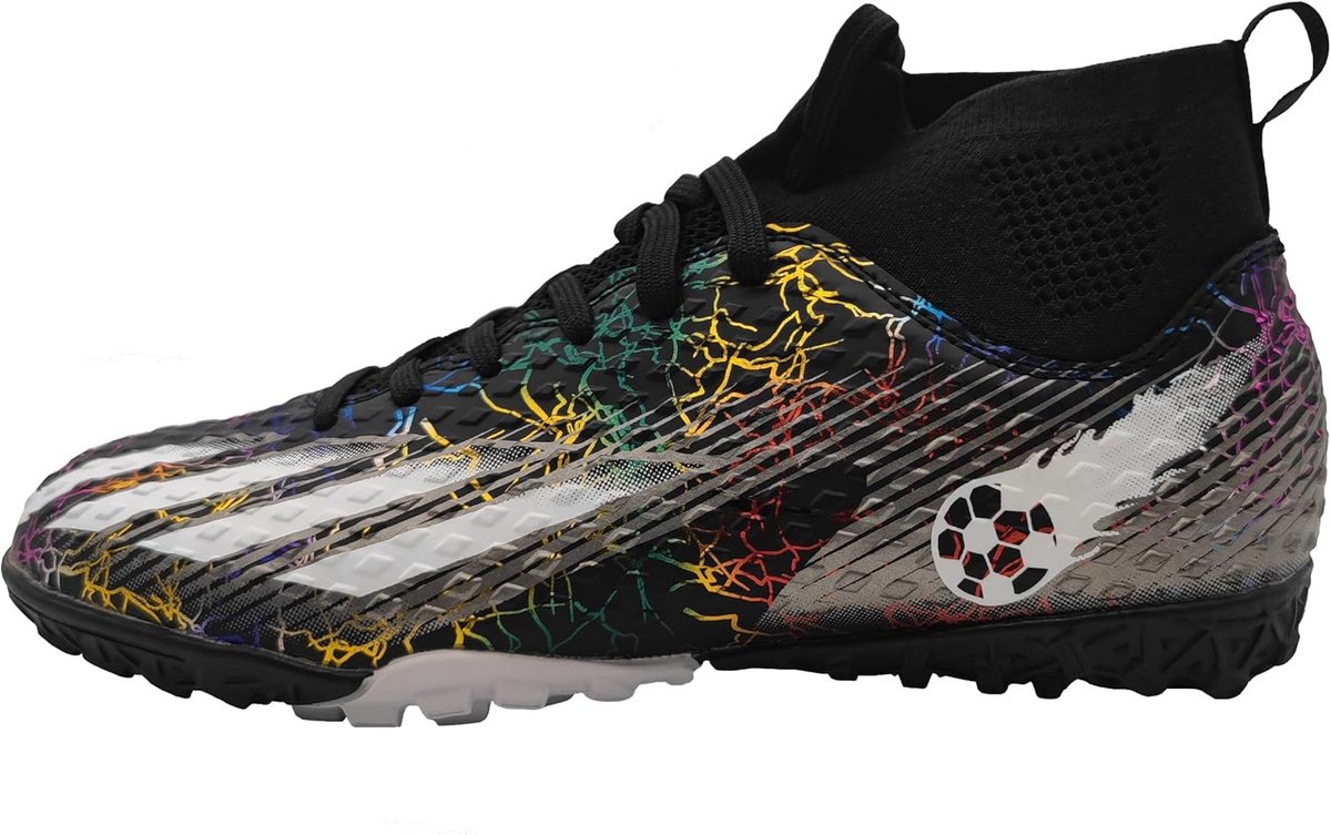 Hoge Voetbalschoenen met Sok voor Jongens - Stevige Grond en Trainingsschoenen