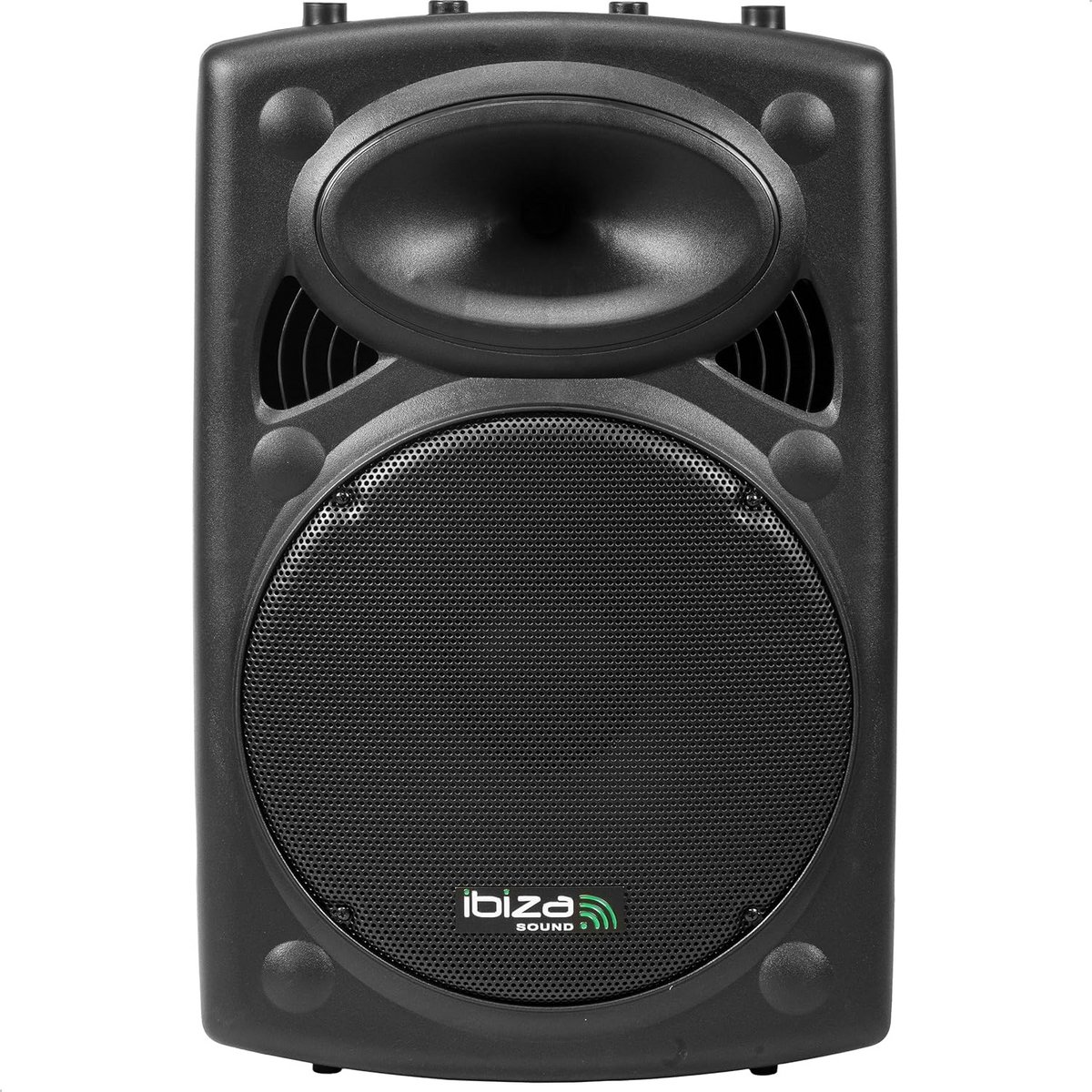 Actieve Geluidsbox - PA Speaker Geluidsinstallatie - Muziek Afspelen - Plug and Play - 38 cm - Zwart